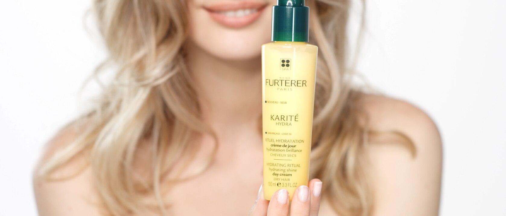 KARITE HYDRA Hydrating shine day cream application video | René Furterer KARITE HYDRA Hydrating shine day cream application video | René Furterer